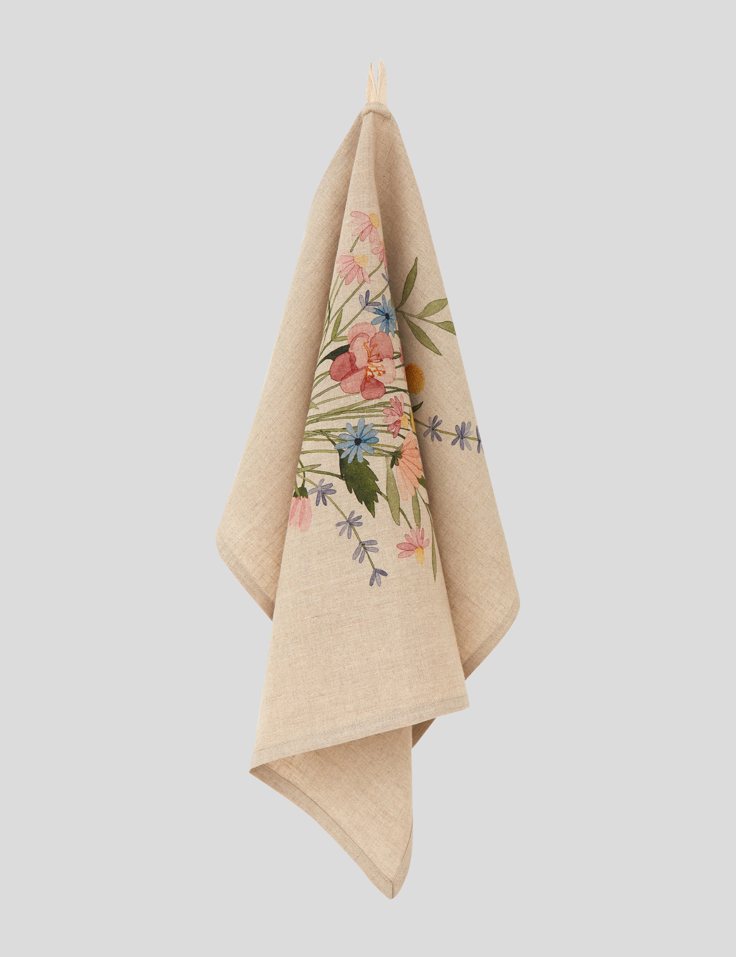 Bouquet Linen Tea Towel | Multi-1
