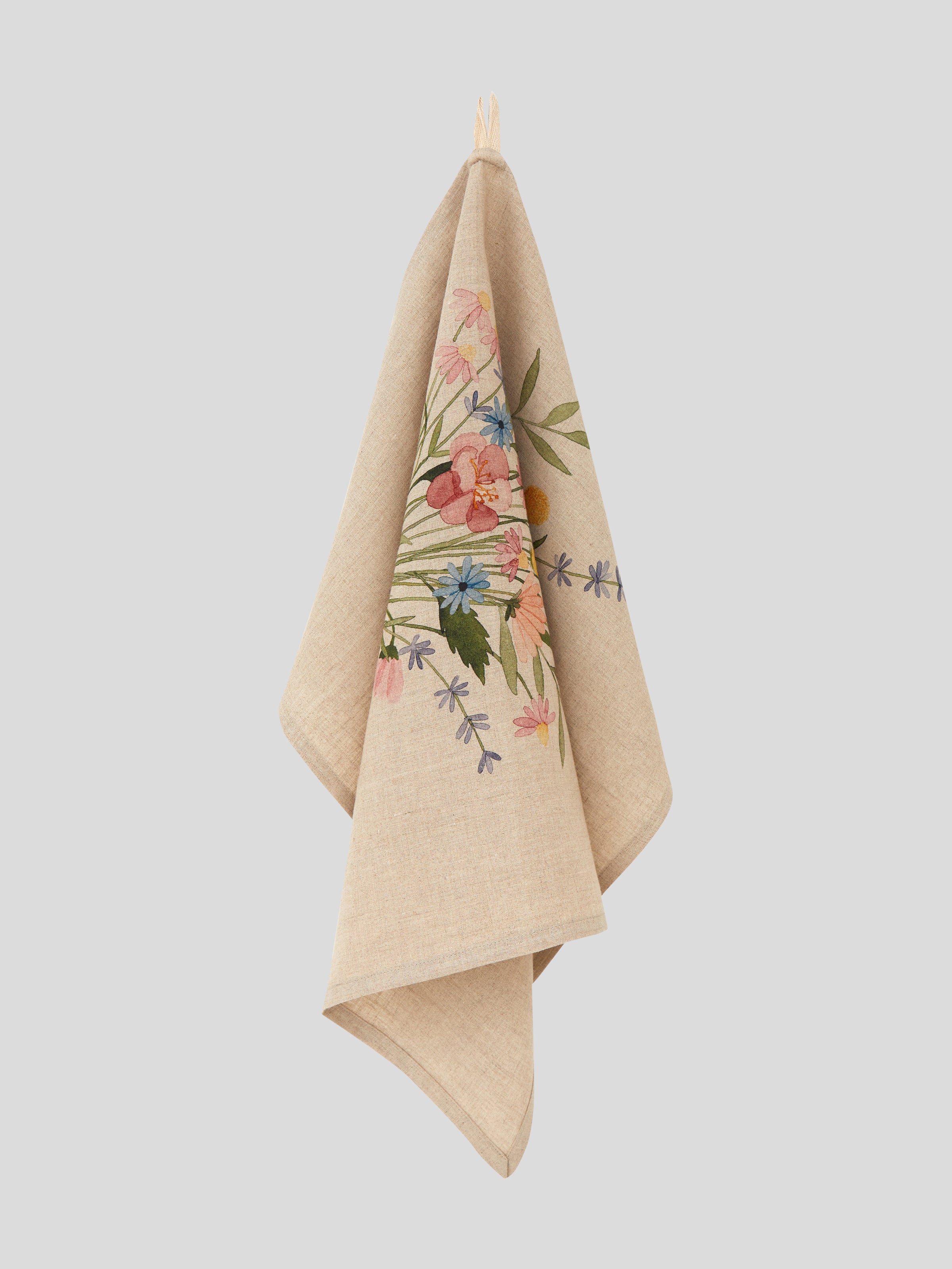 Bouquet Linen Tea Towel | Multi-1