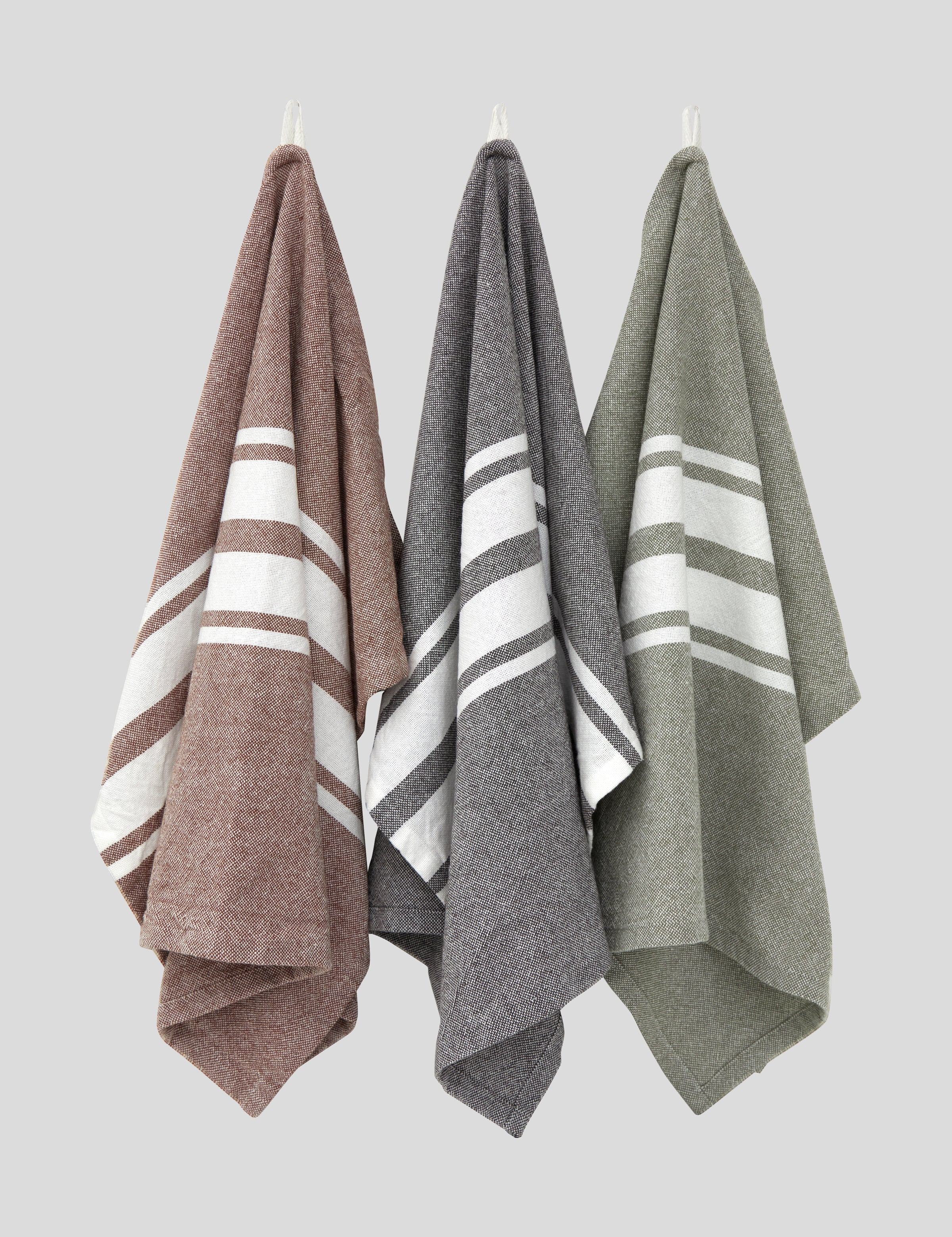 Brampton Tea Towel Set of 3 | Stripe-1