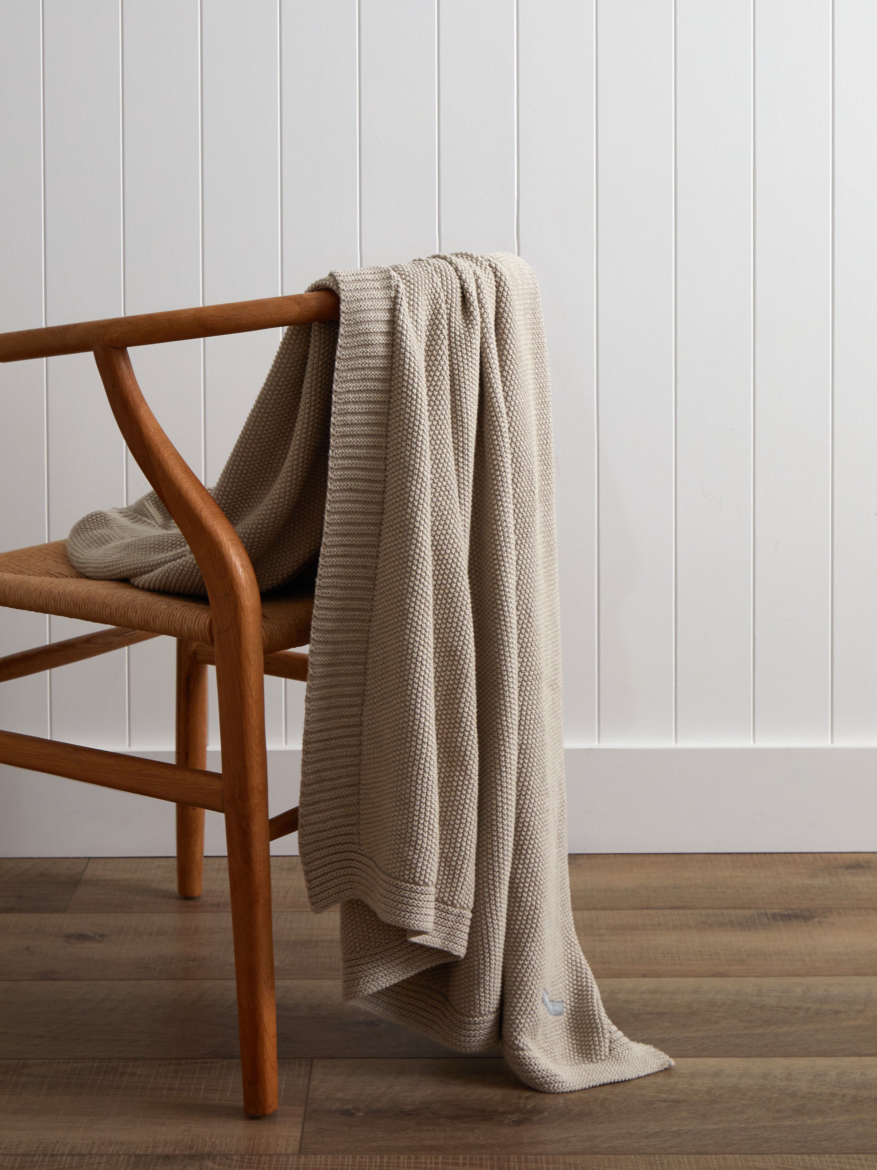 Brighton Cotton Throw | Natural-1