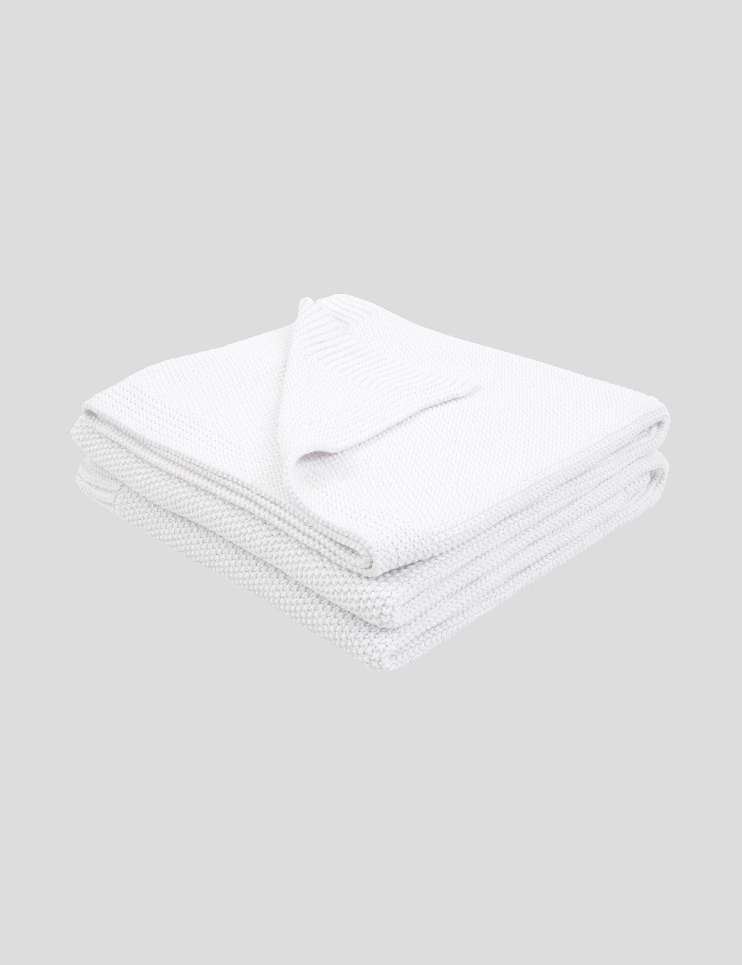 Brighton Cotton Throw | White-1