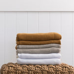 Brighton Cotton Throw | White-2