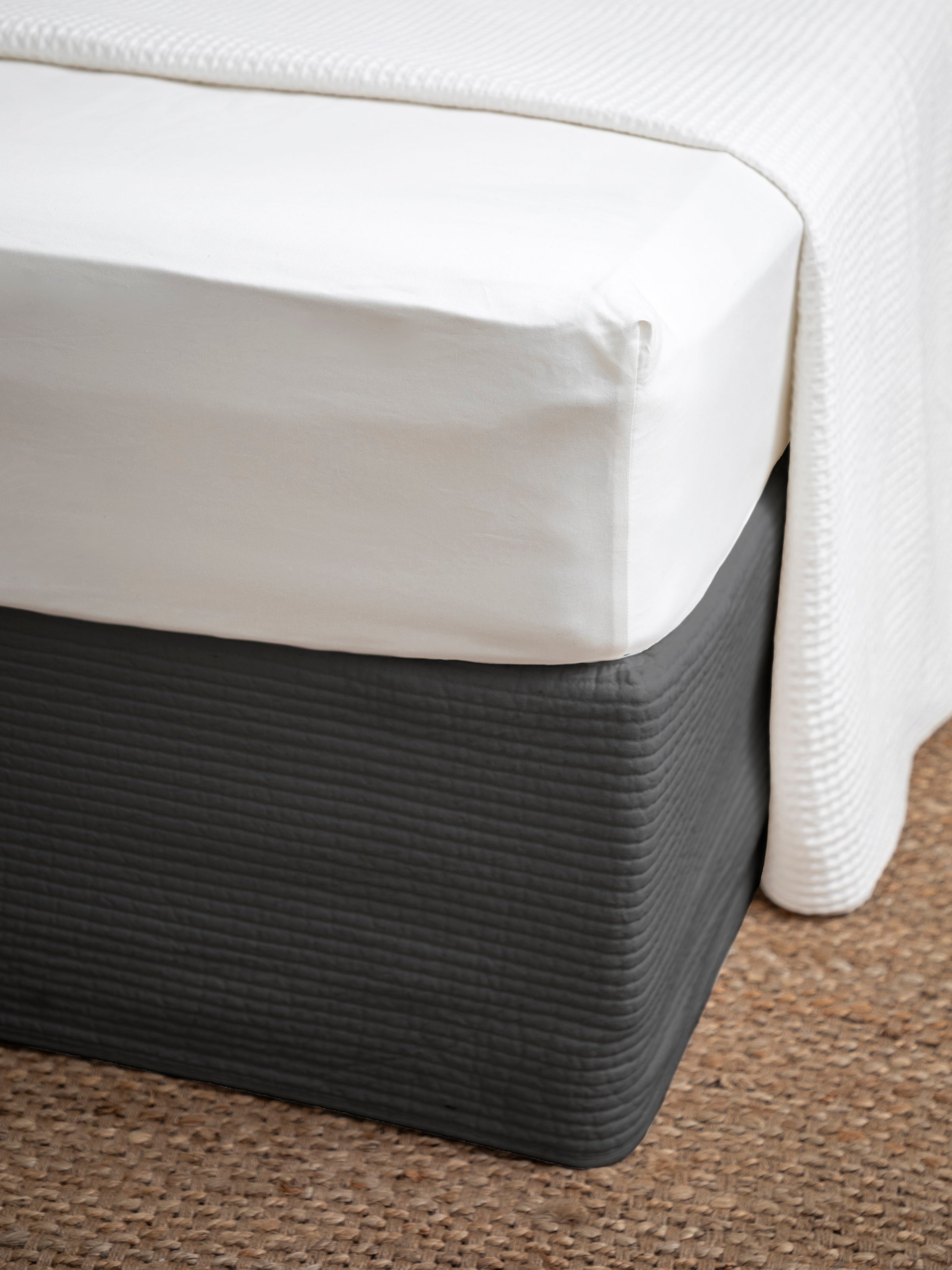 Bungalow Bed Skirt | Charcoal-1