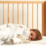 Bunny Lane Cot Blanket | Natural White-2