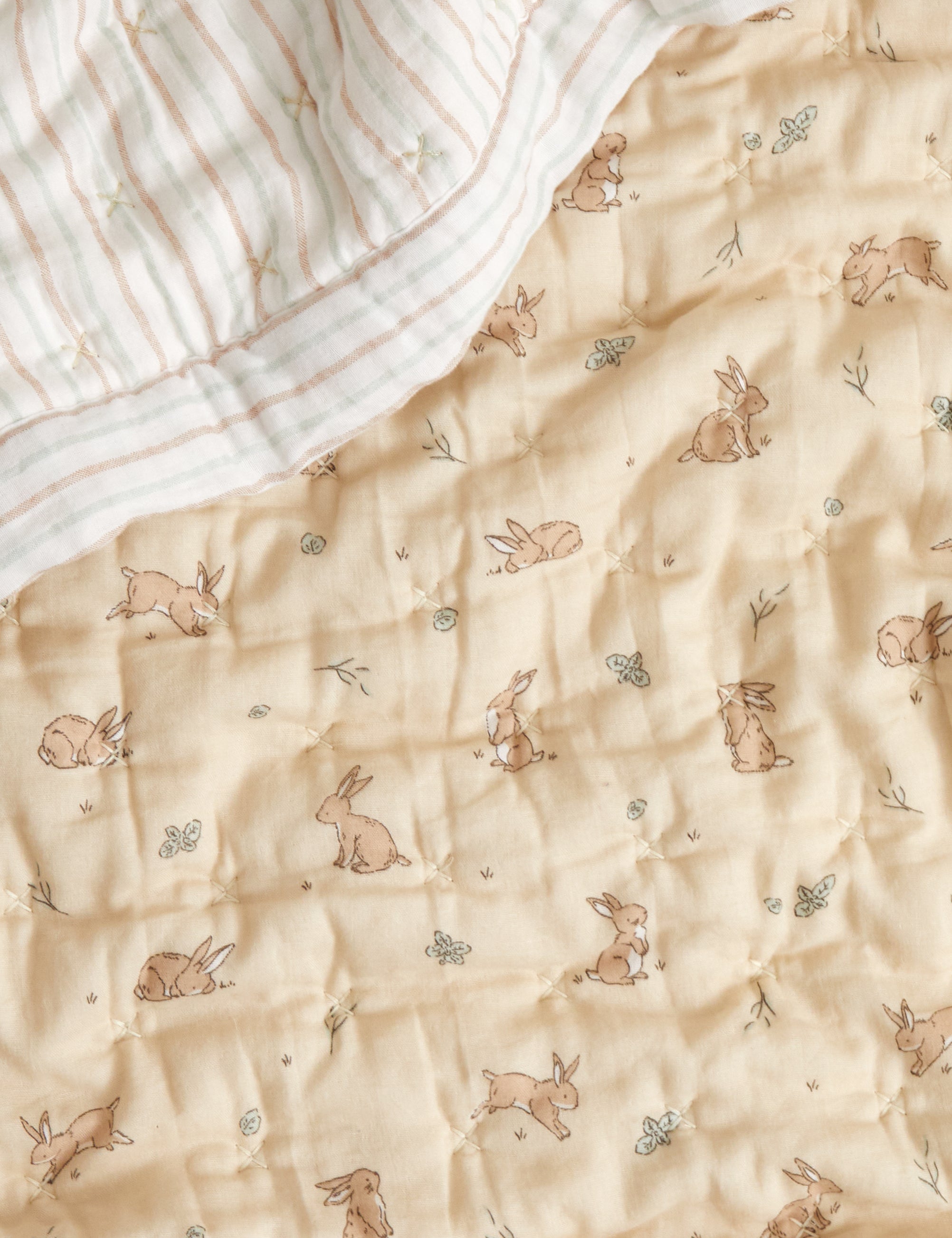 Bunny Lane Cot Quilt | Multi-2
