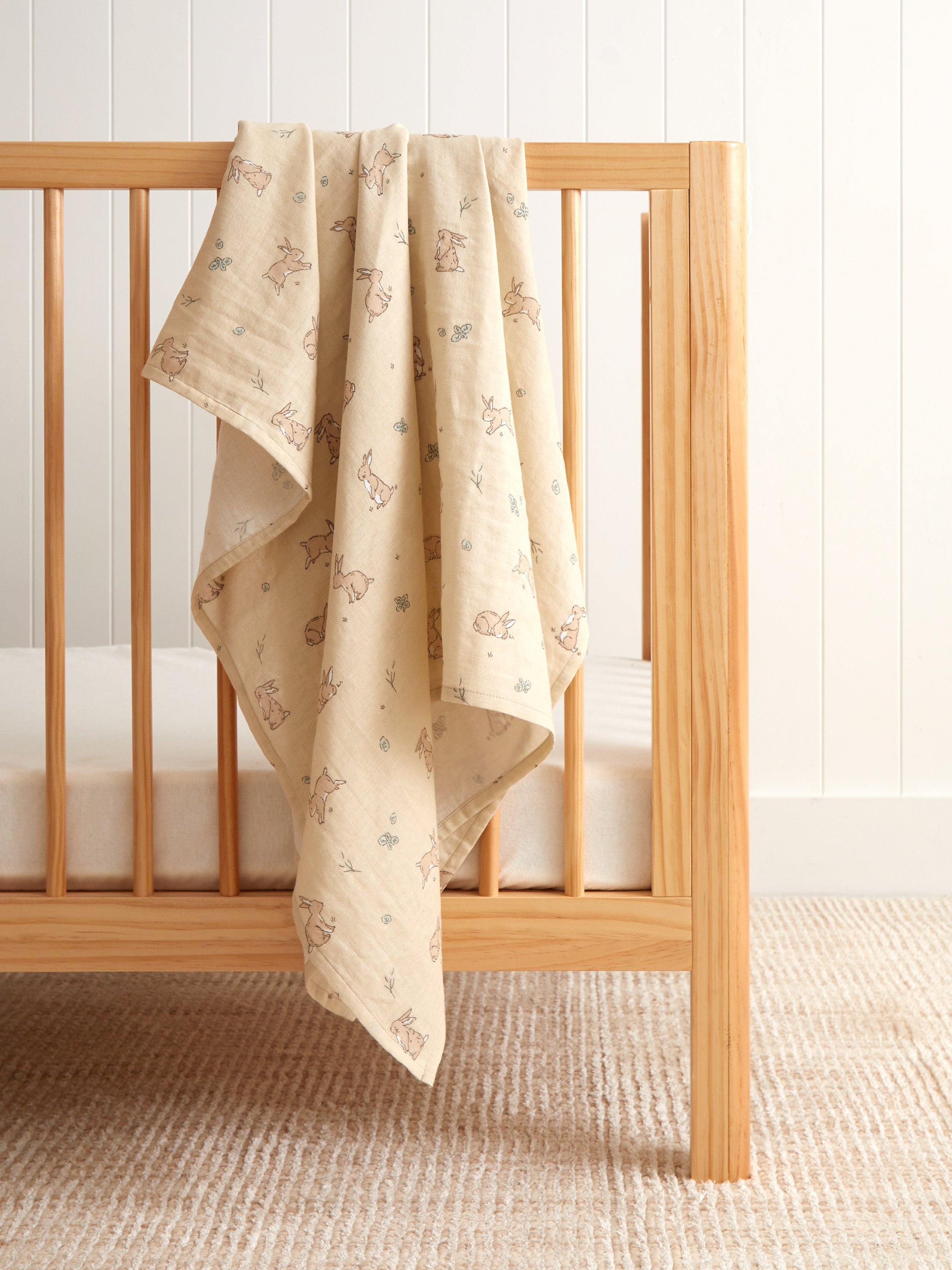 Bunny Lane Muslin Baby Wrap | Multi-1