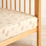 Bunny Lane Muslin Cot Fitted Sheet | Multi-1