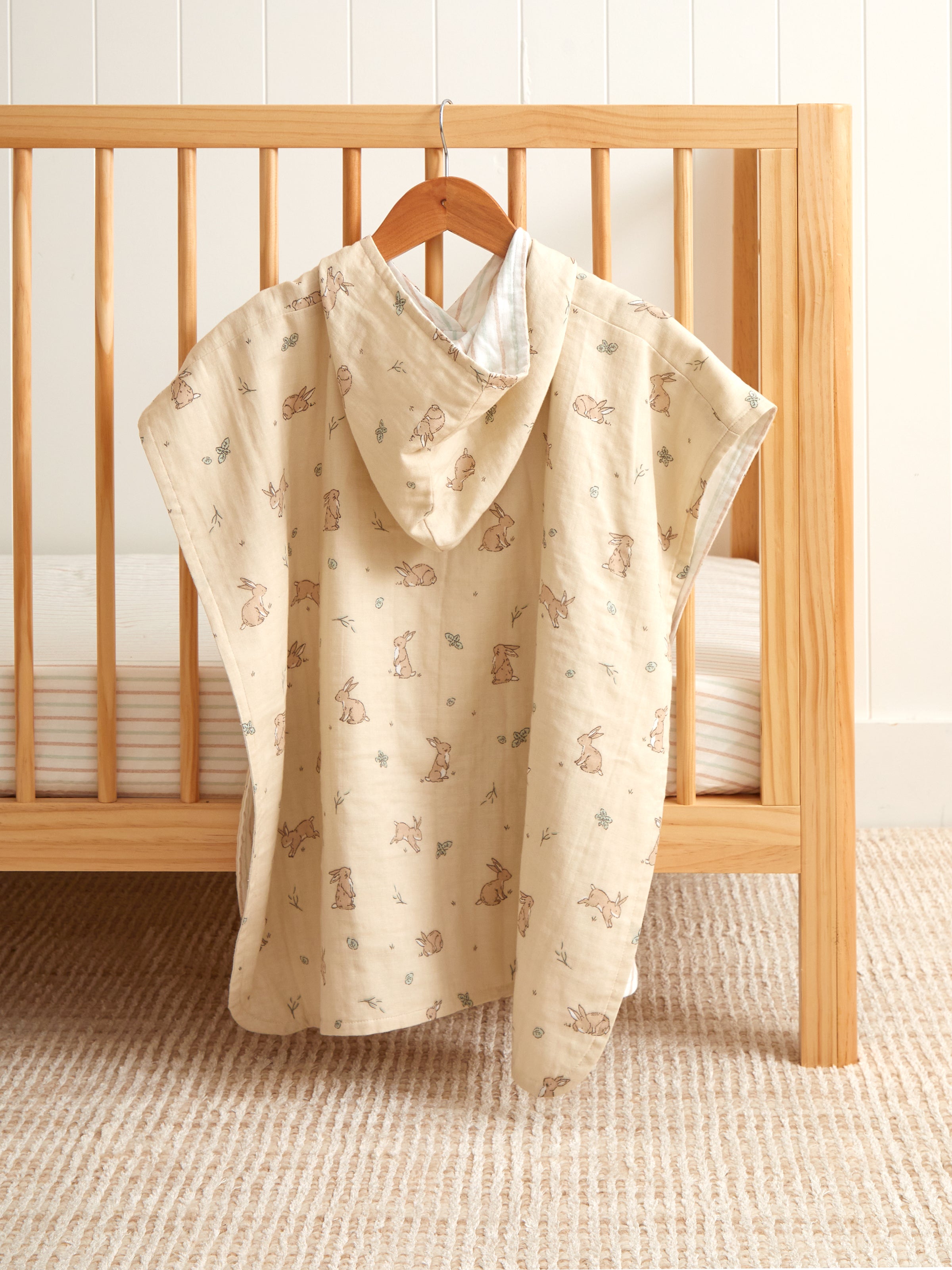 Bunny Lane Muslin Hooded Towel | Multi-3
