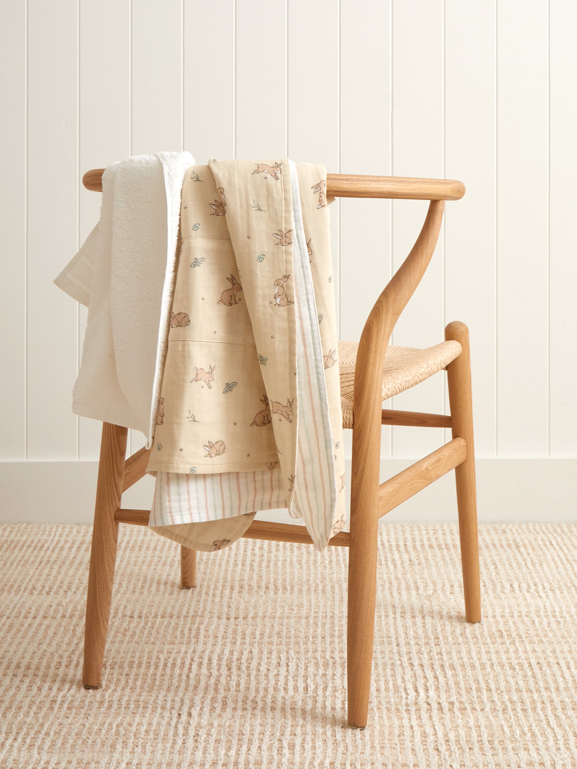 Bunny Lane Muslin Hooded Towel | Multi-4