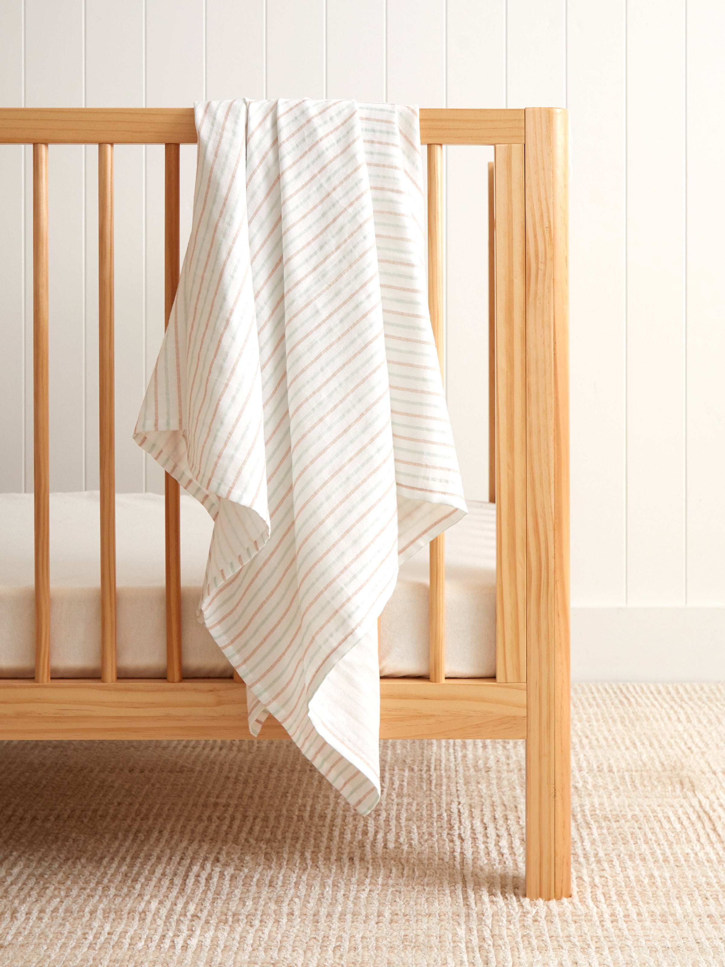 Bunny Lane Stripe Muslin Baby Wrap | Stripe-1
