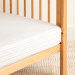 Bunny Lane Stripe Muslin Cot Fitted Sheet | Stripe-1