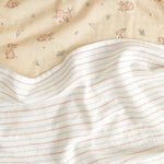 Bunny Lane Stripe Muslin Cot Fitted Sheet | Stripe-2