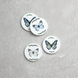 Butterflies Ceramic Coaster Set of 4 | Blue-1