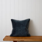 Butterfly Square Cushion Cover | Midnight Natural-3