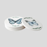 Buttlerflies Ceramic Coaster Set of 4 | Blue-1