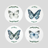 Buttlerflies Ceramic Coaster Set of 4 | Blue-2