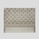 Button Linen Natural Headboard | Natural-1