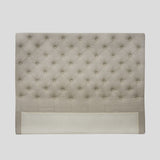 Button Linen Natural Headboard | Natural-1