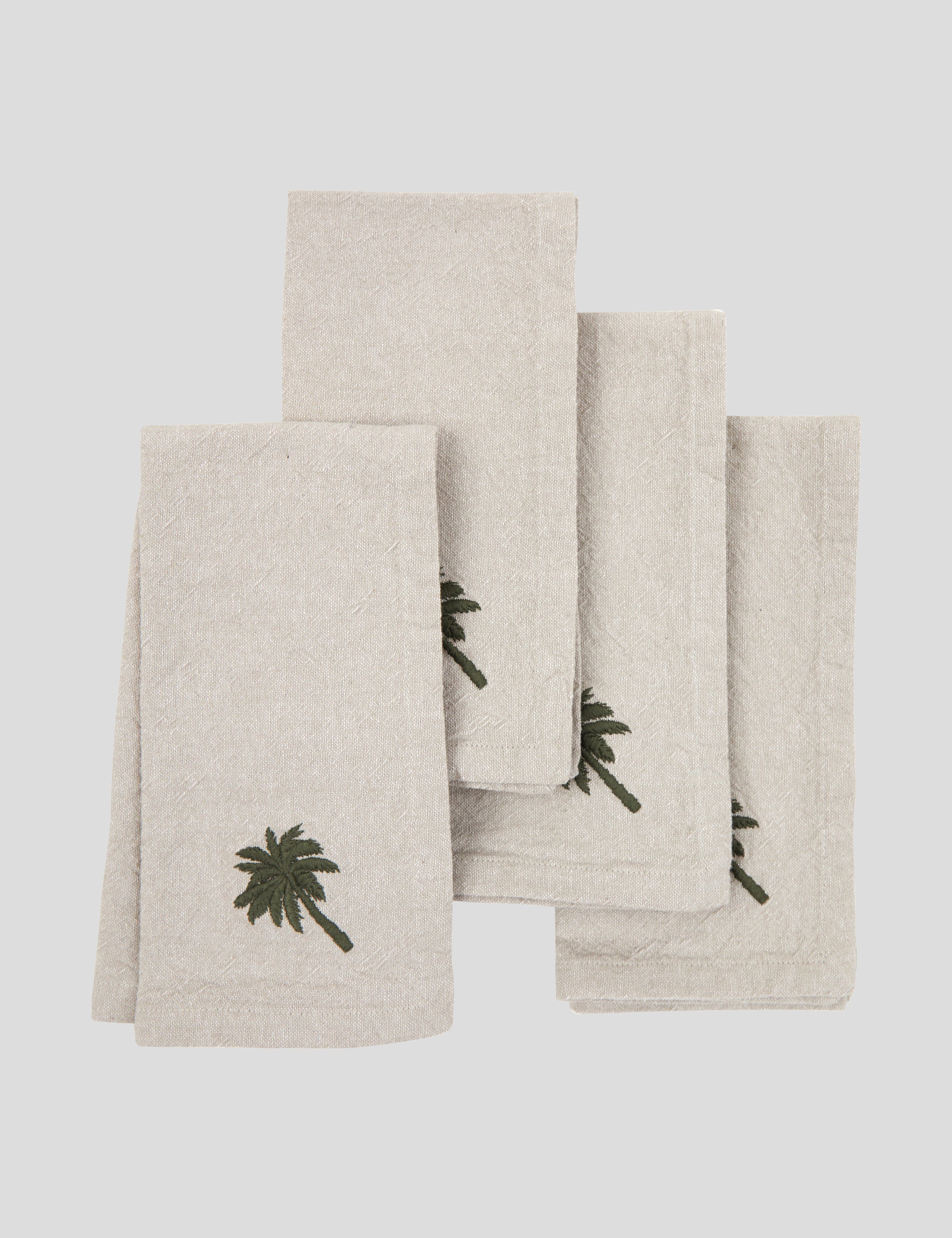 Cabo Embroidered Napkin Set of 4 | Natural-1