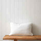 Cairo Rectangle Cushion Cover | White Natural-1