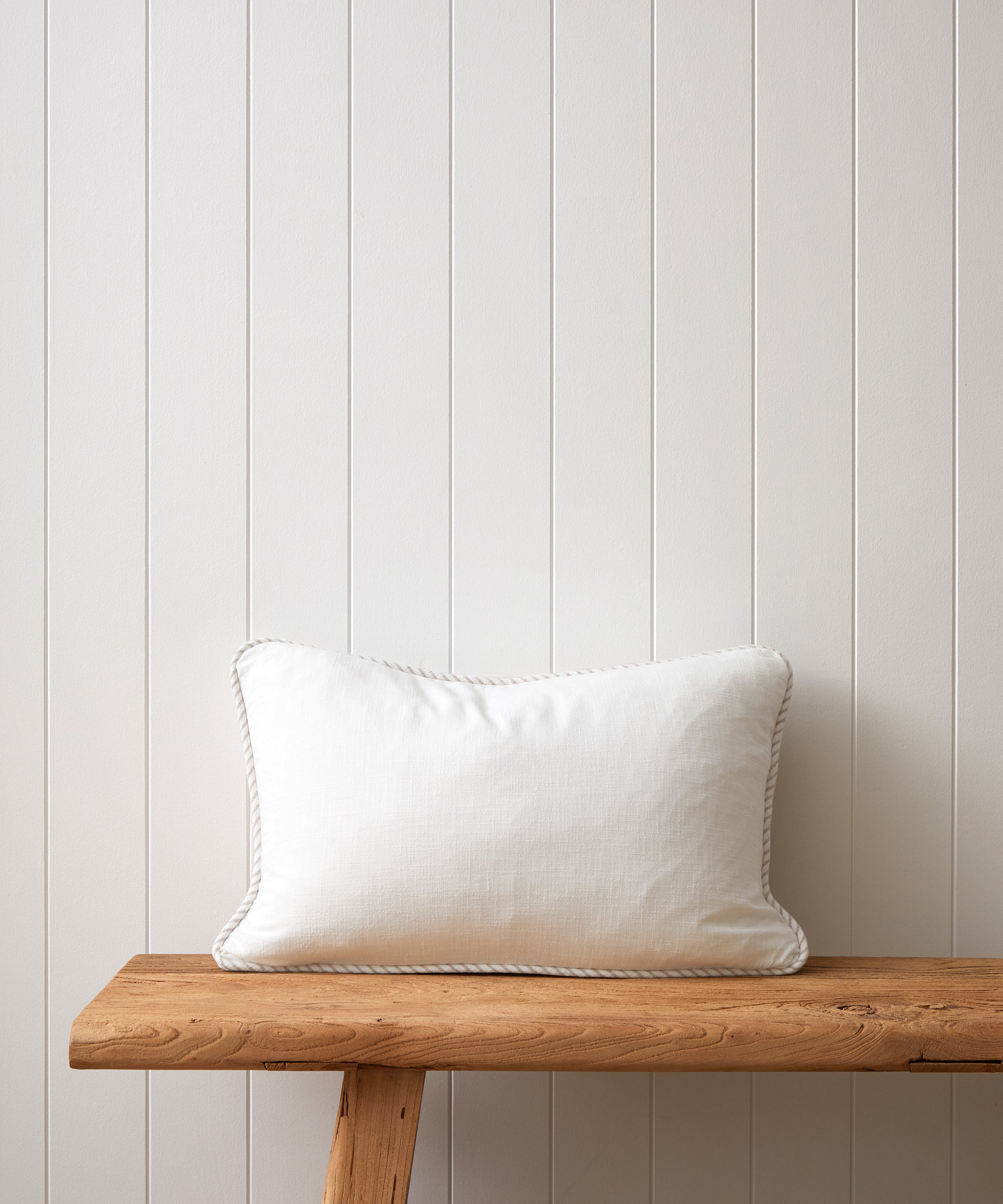 Cairo Rectangle Cushion Cover | White Natural-1