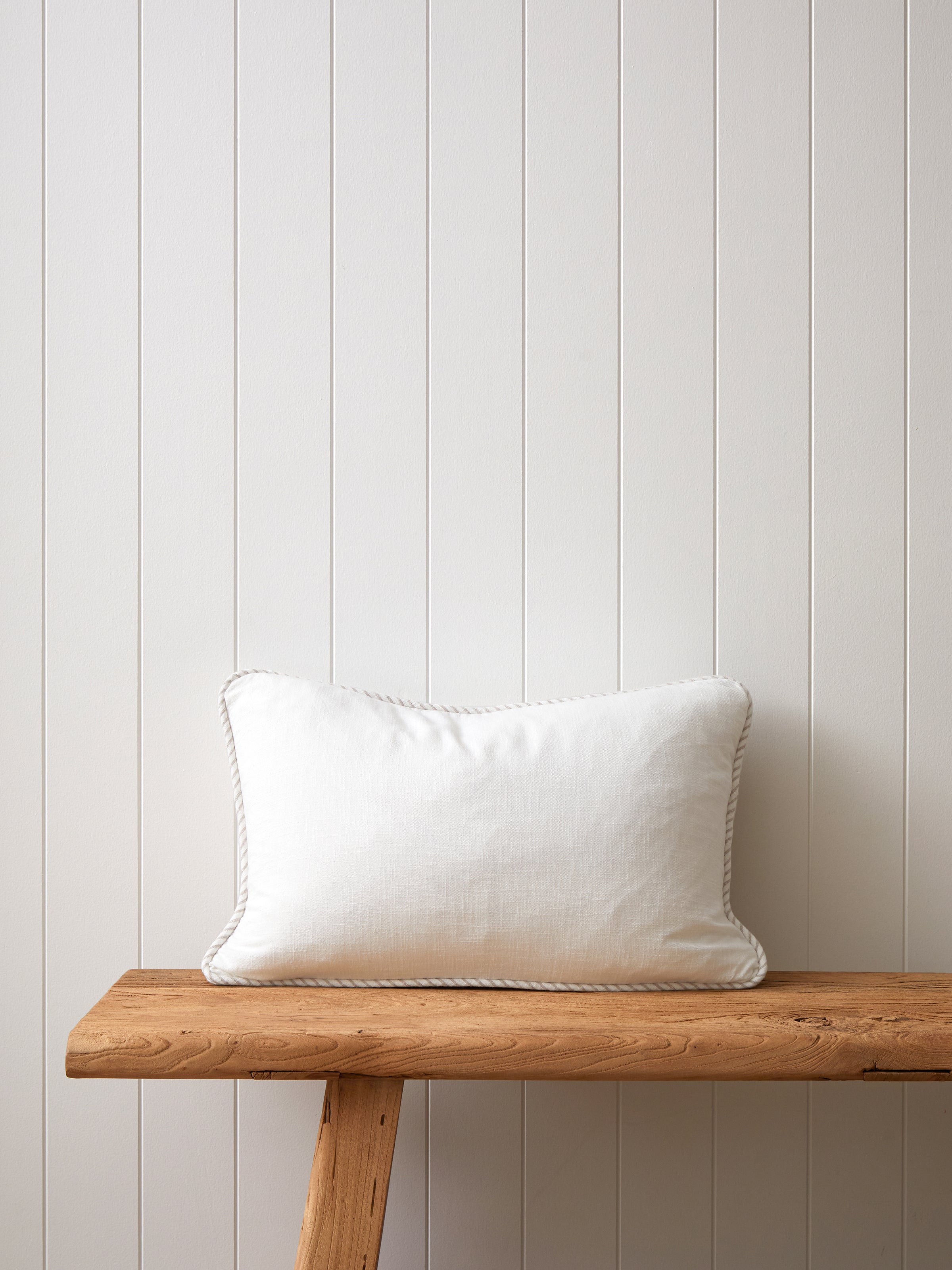 Cairo Rectangle Cushion Cover | White Natural-1