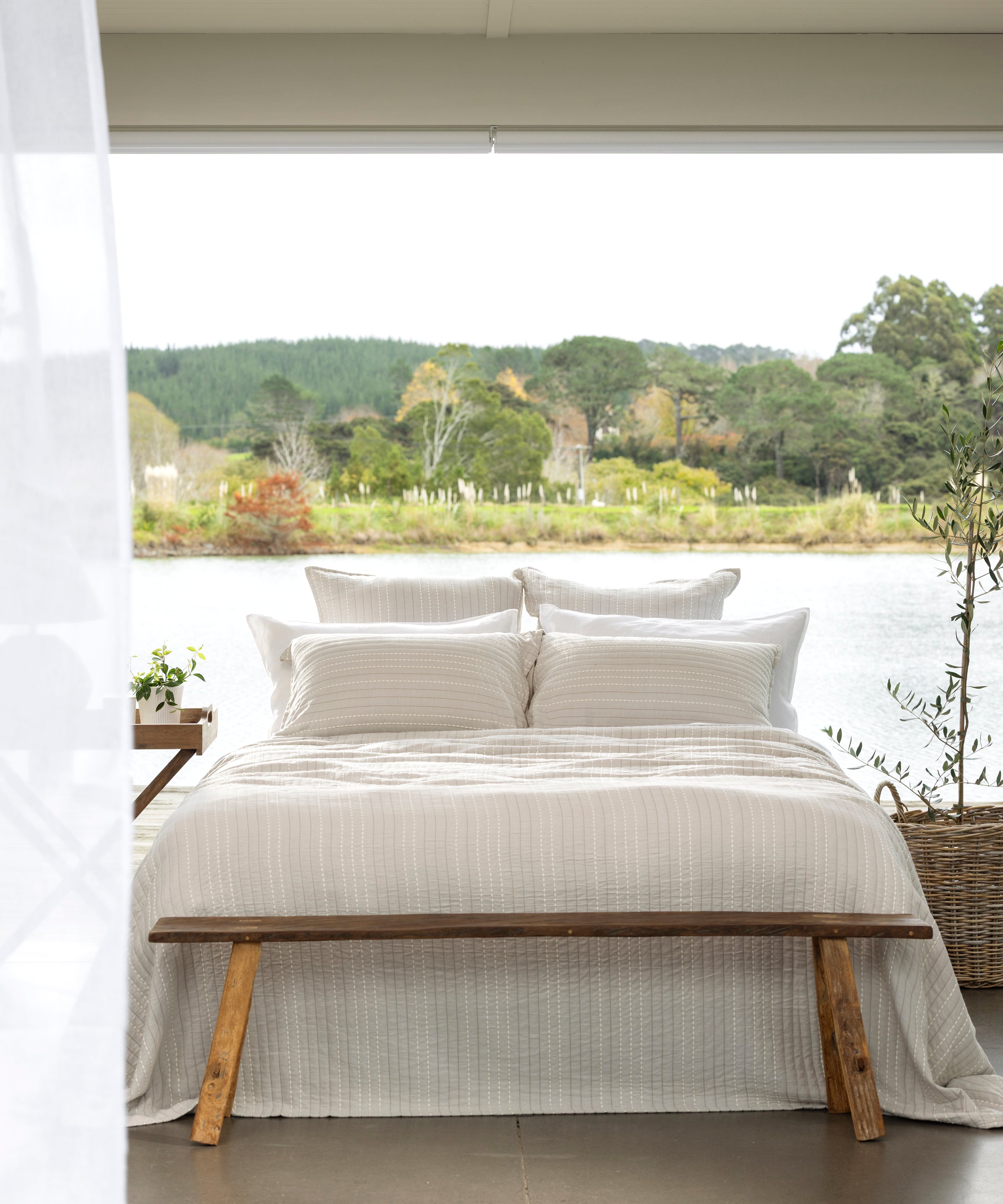 Camden Bed Cover | Natural-5