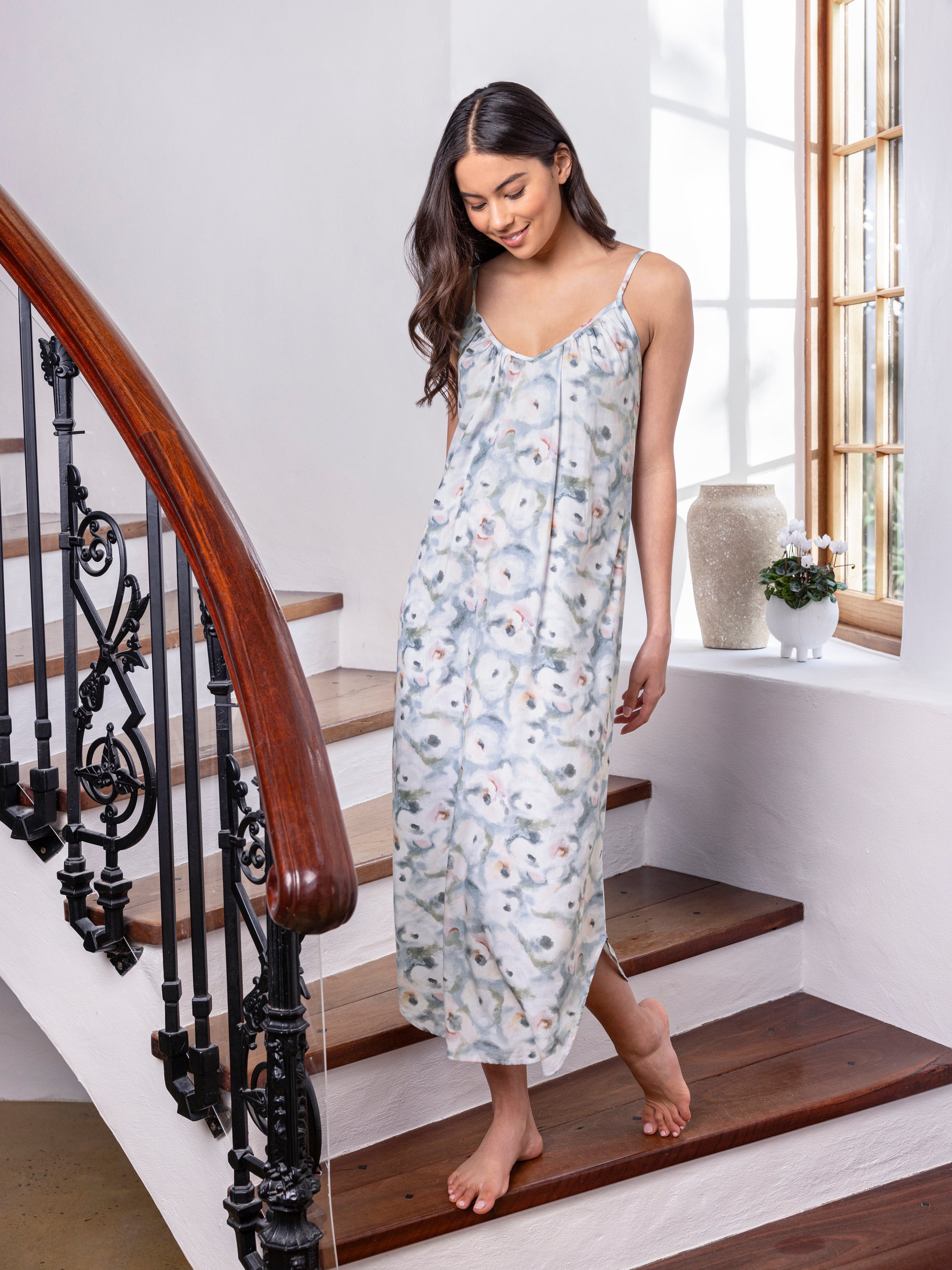 Camille Full Length Nightie | Multi-5