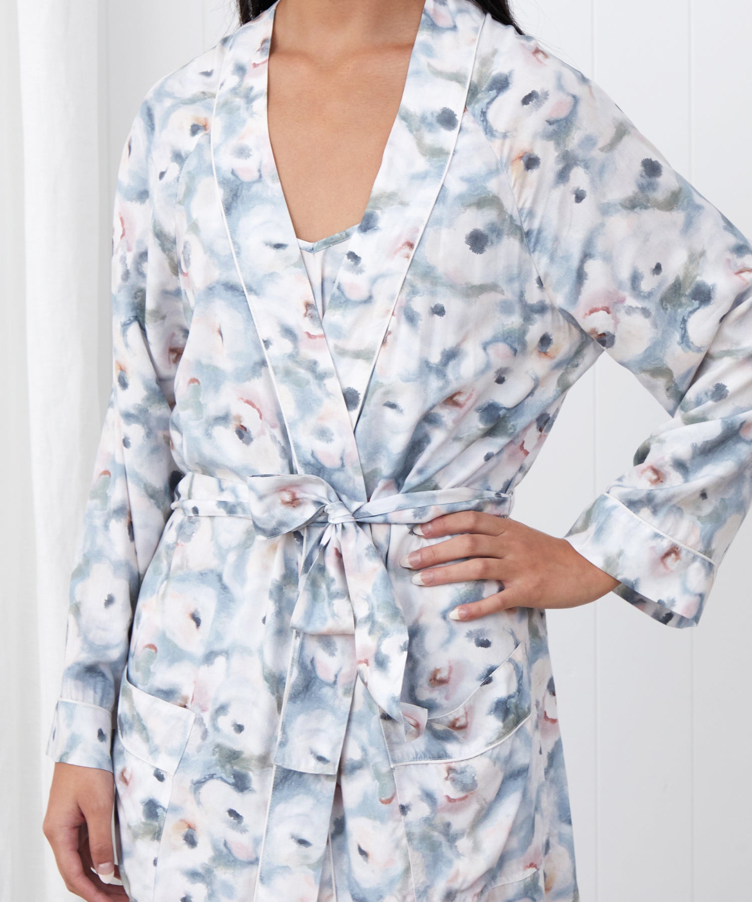 Camille Full Length Robe | Multi-3