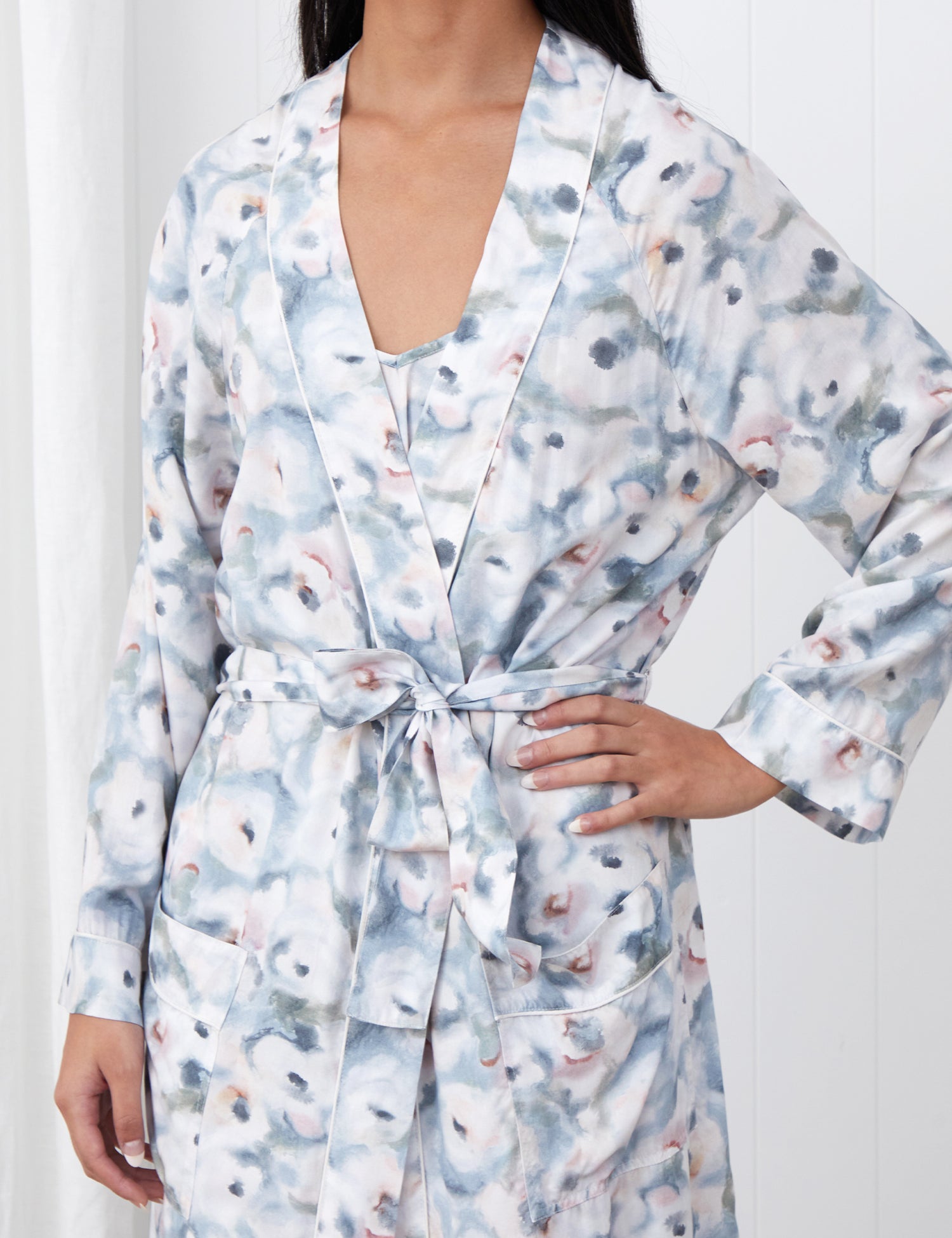 Camille Full Length Robe | Multi-3