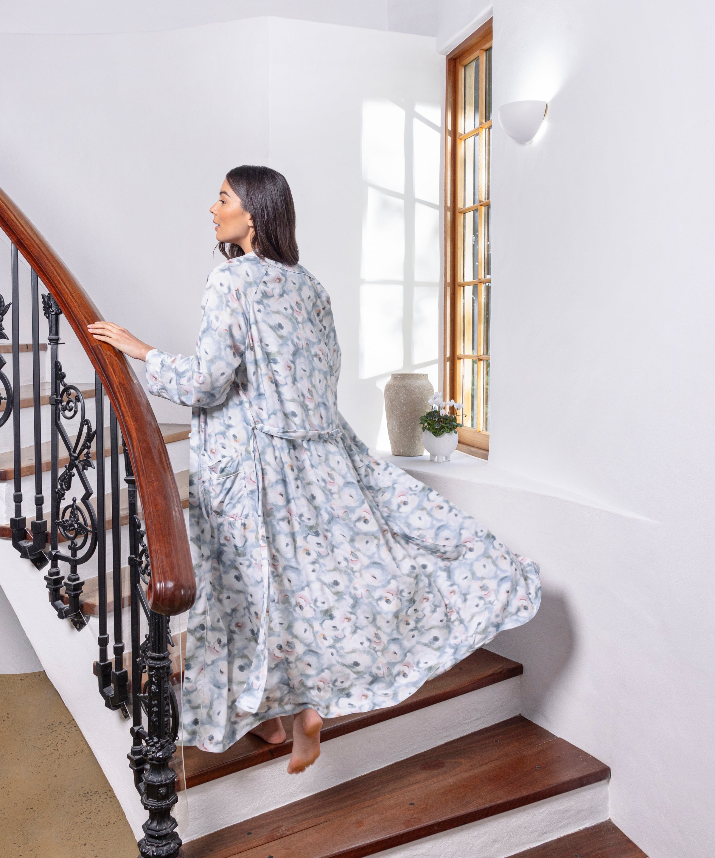 Camille Full Length Robe | Multi-5