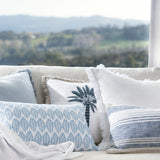 Capri Rectangle Cushion Cover | Navy Stripe-2