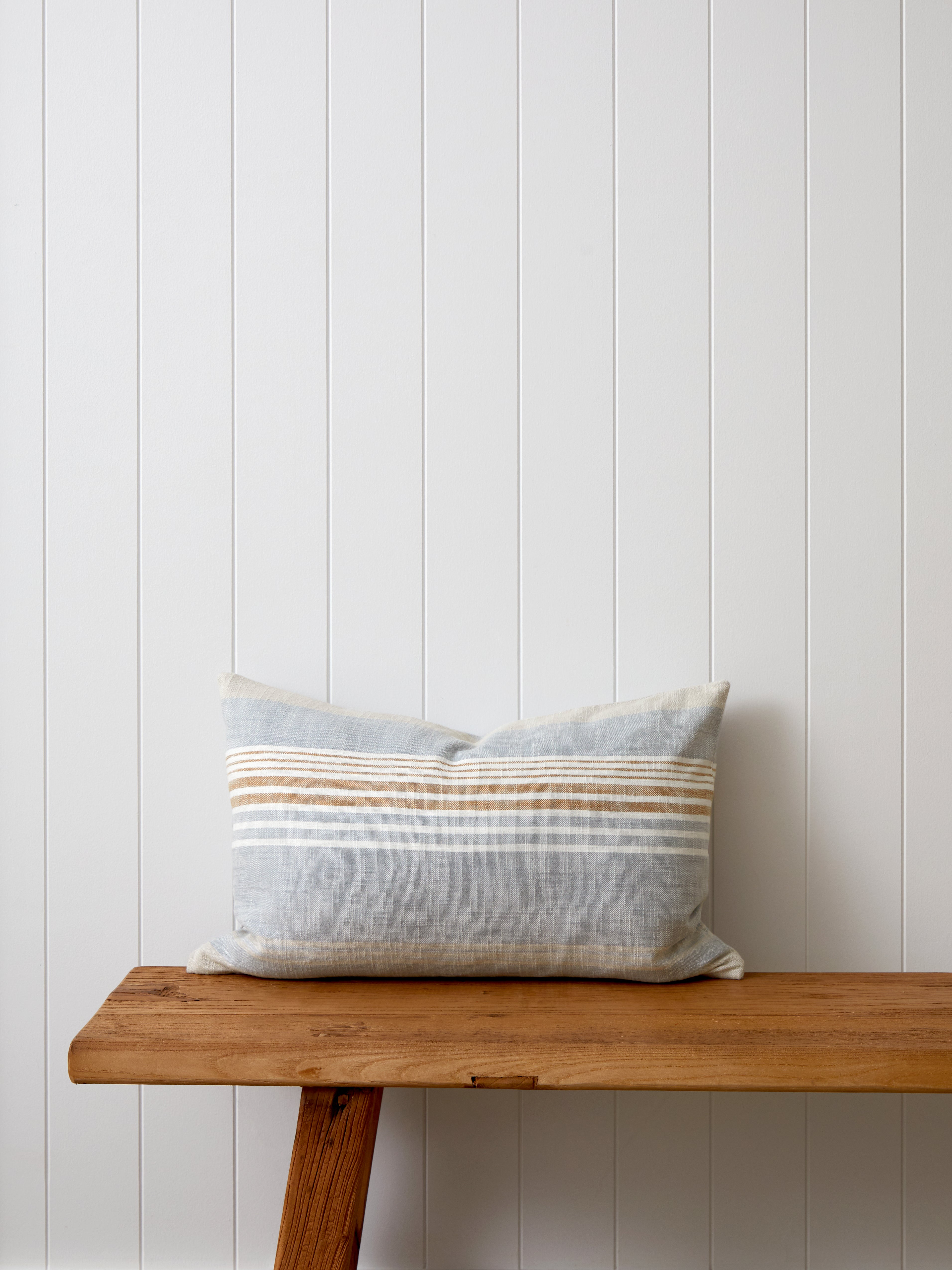 Capri Rectangle Cushion Cover | Tussock Stripe-1