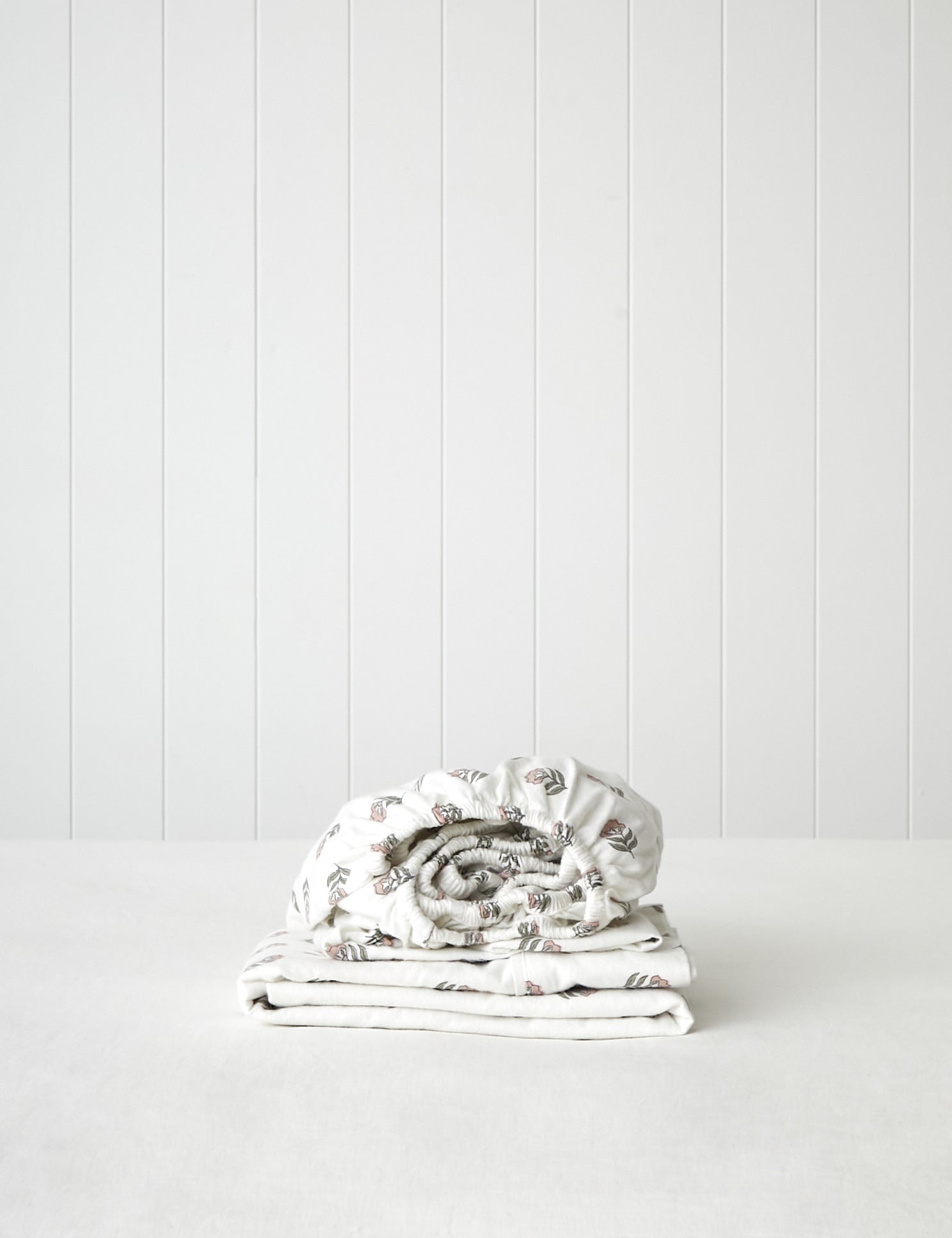 Cardrona Flannel Cot Sheet Set | Floral-1