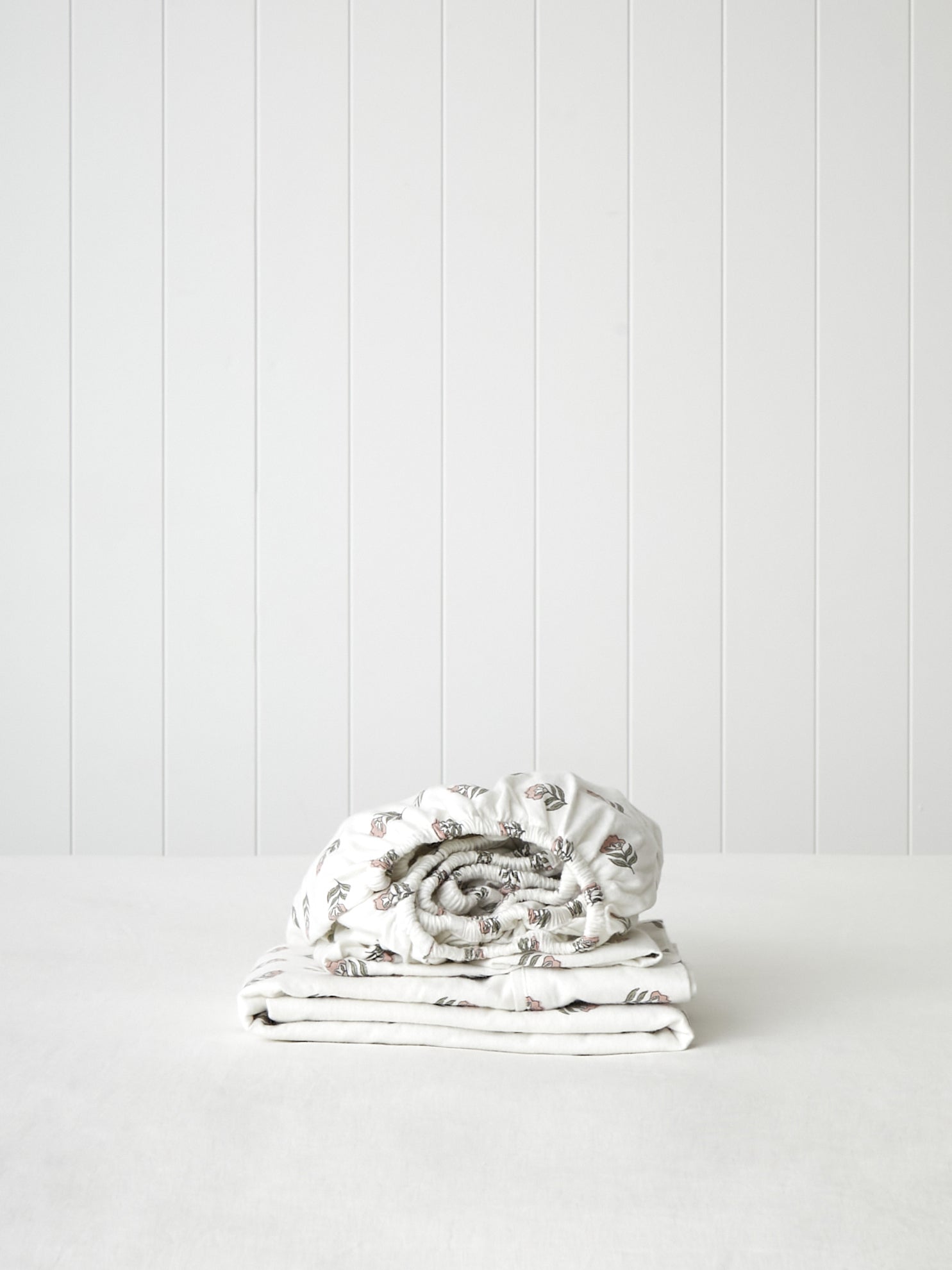 Cardrona Flannel Cot Sheet Set | Floral-1