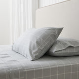 Cardrona Flannel Sheet Set | Blue Check-1