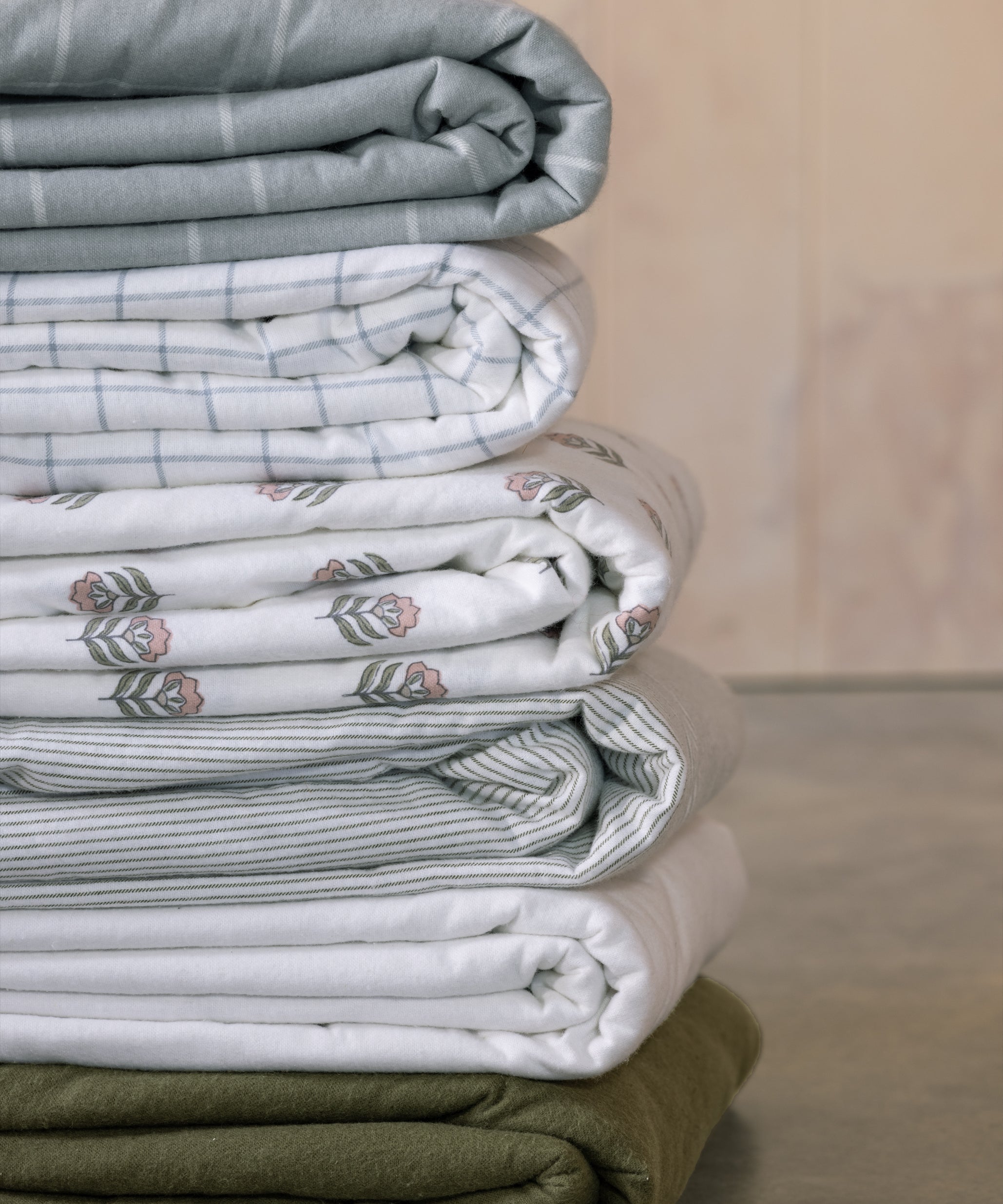 Cardrona Flannel Sheet Set | Olive-2