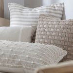 Casa Large Square Cushion Cover | Natural White-2