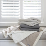 Chambray Waffle Blanket | Natural-2