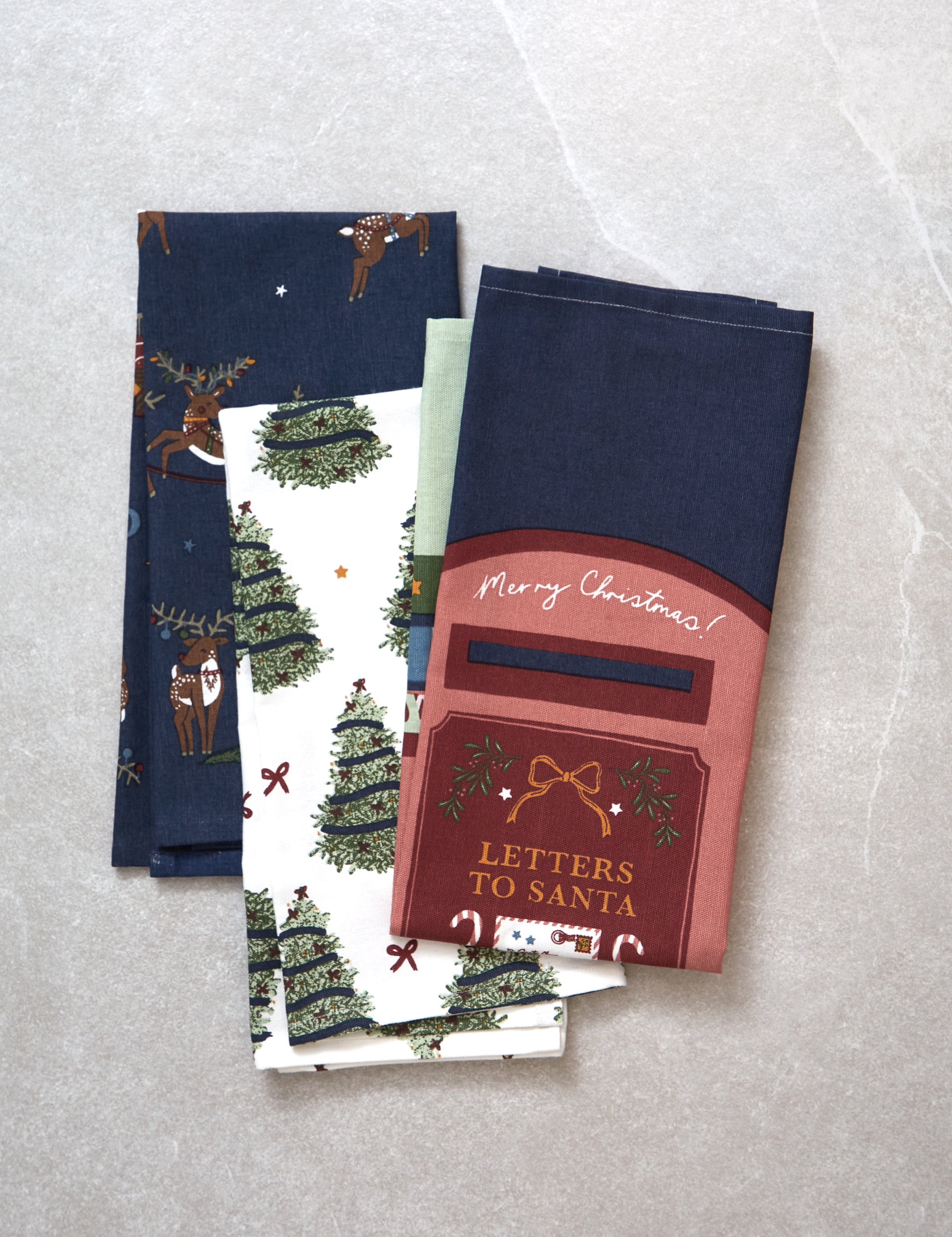 Christmas Magic Tea Towel Set 3 | Multi-1