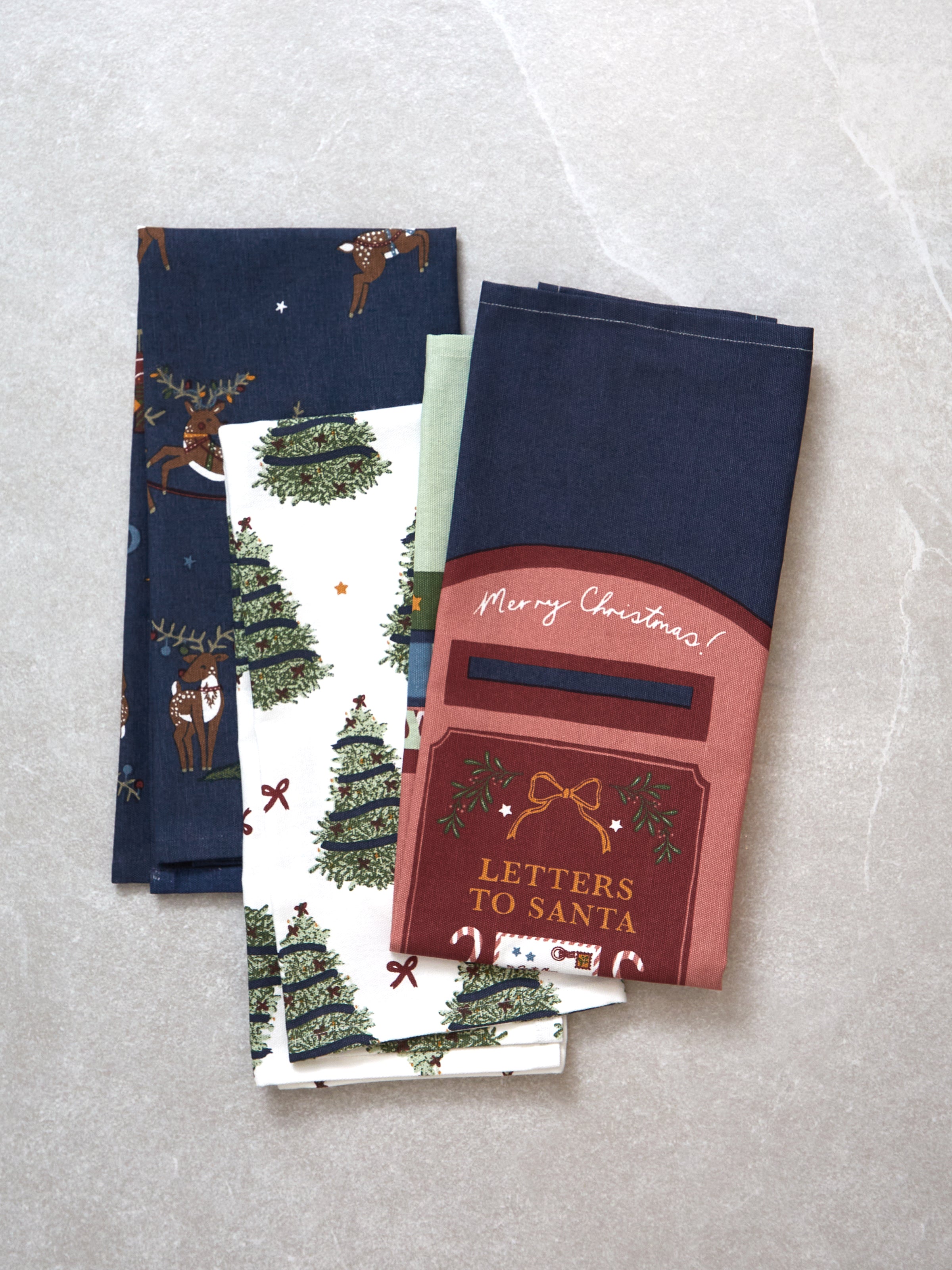 Christmas Magic Tea Towel Set 3 | Multi-1