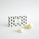 Christmas Pine Tea Light Candle Set of 8 | White-1
