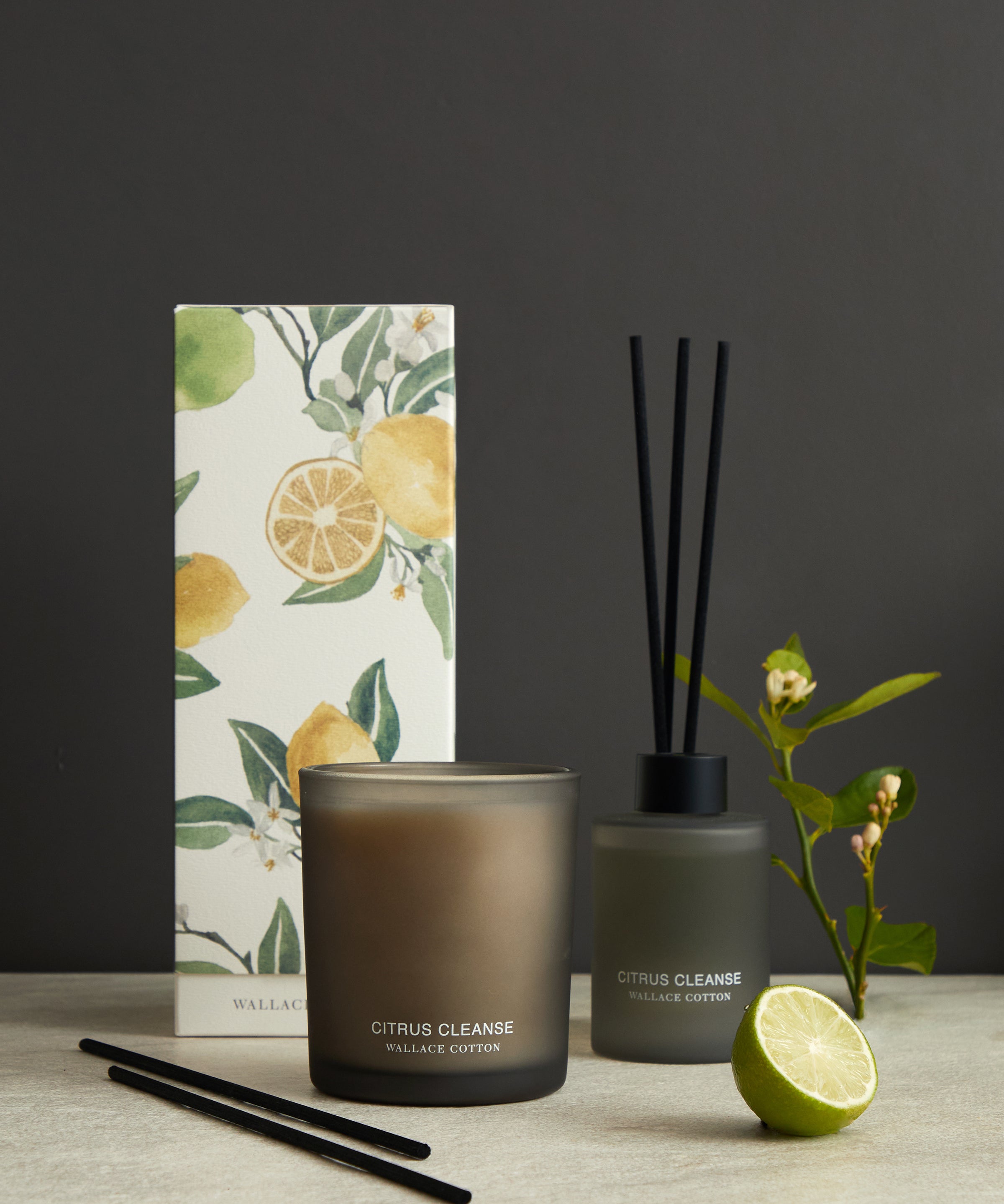 Citrus Cleanse Candle 300g | Black-2