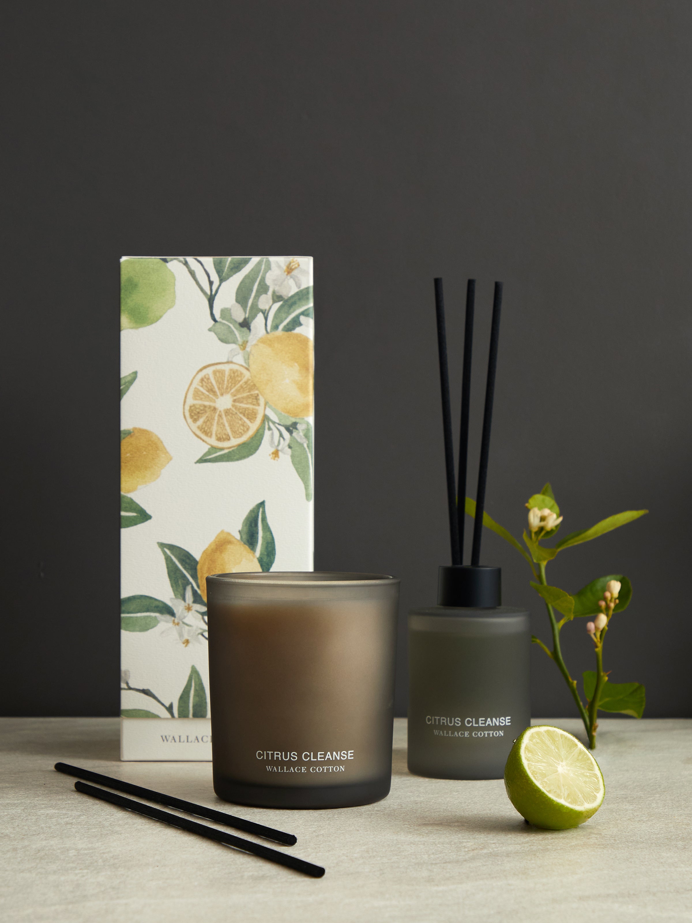 Citrus Cleanse Candle 300g | Black-2