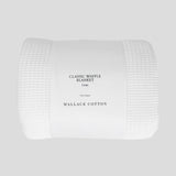 Classic Waffle Blanket | White-3