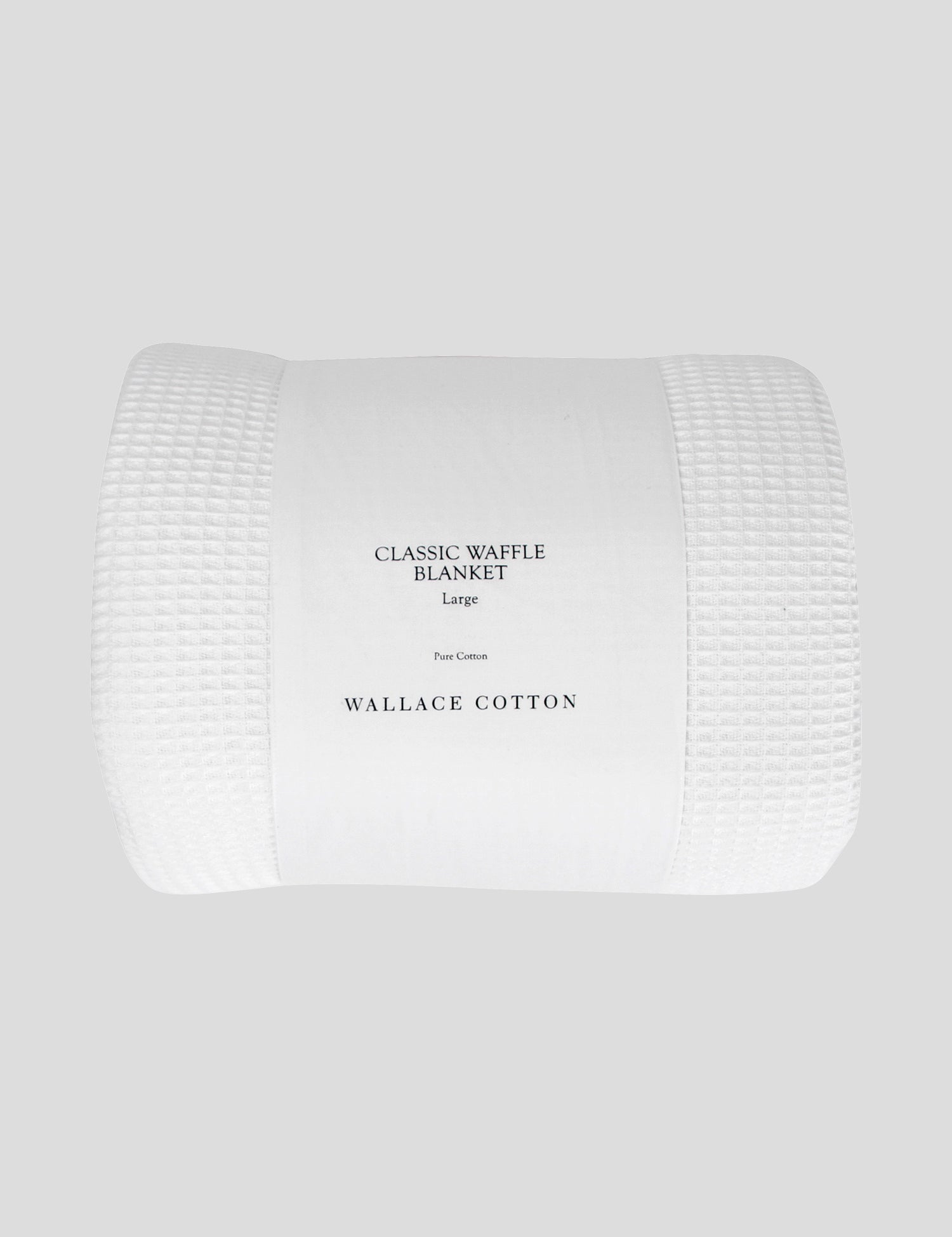Classic Waffle Blanket | White-3