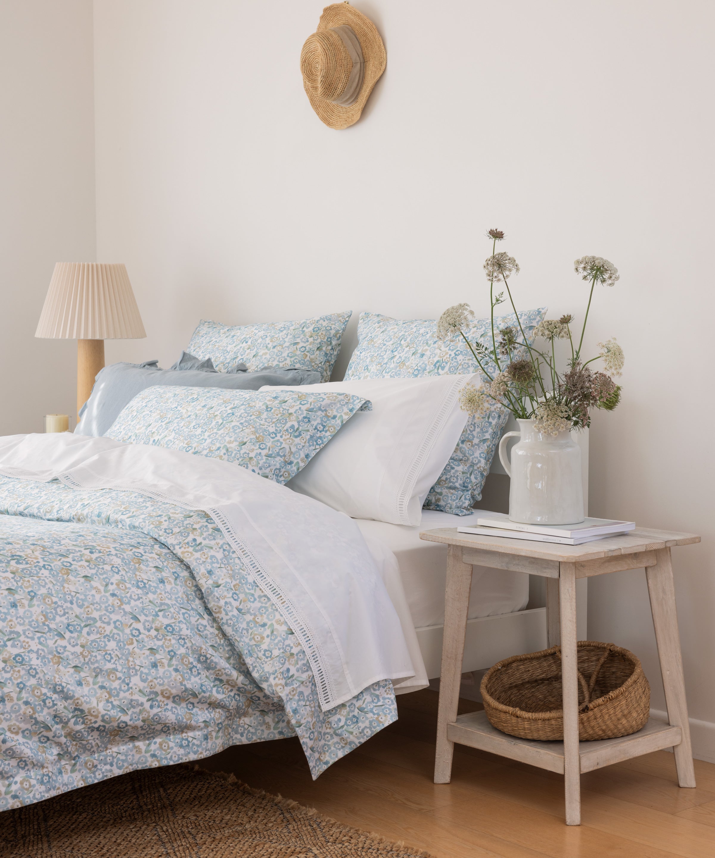 Constance Lace Flat Sheet | White-4