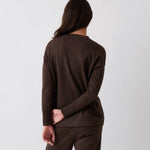 Cotton Cashmere Cardi | Cocoa-4