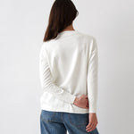 Cotton Cashmere Cardi | Ivory-4