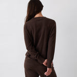 Cotton Cashmere Crew Jumper | Cocoa-3